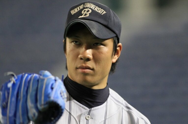 佛教大学時代の大野雄大 ／ photograph by AFLO