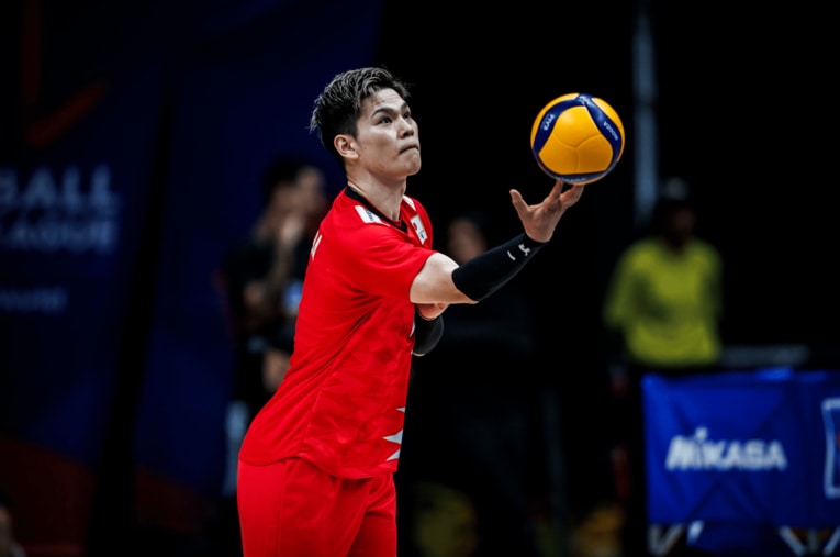西田有志（VNLアルゼンチン戦）©︎Volleyball World