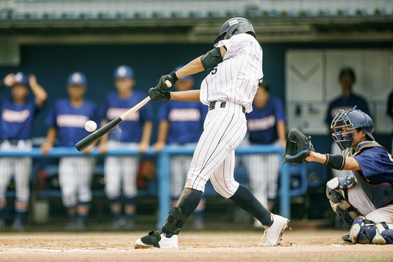 U18日本代表でも4番に座った森田のフルスイング　©Hideki Sugiyama