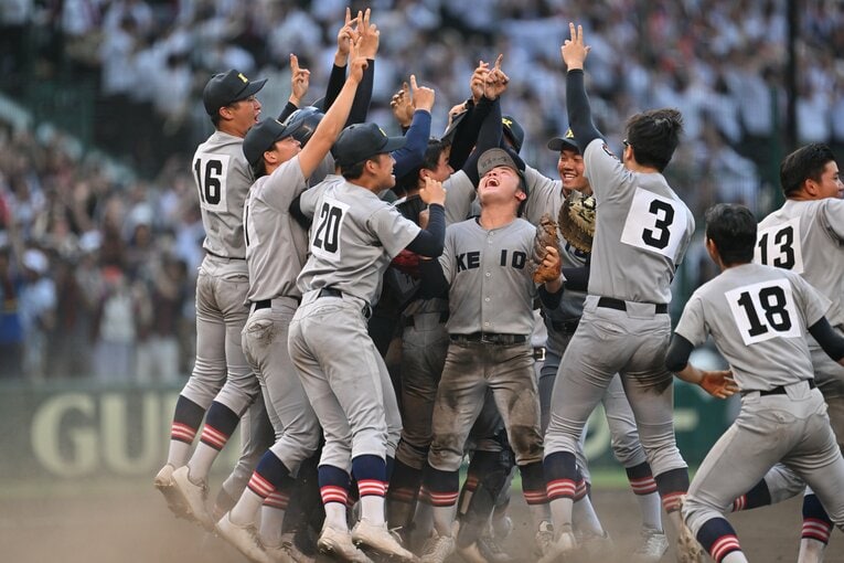 2023年の甲子園を席巻した慶応高校　©Hideki Sugiyama