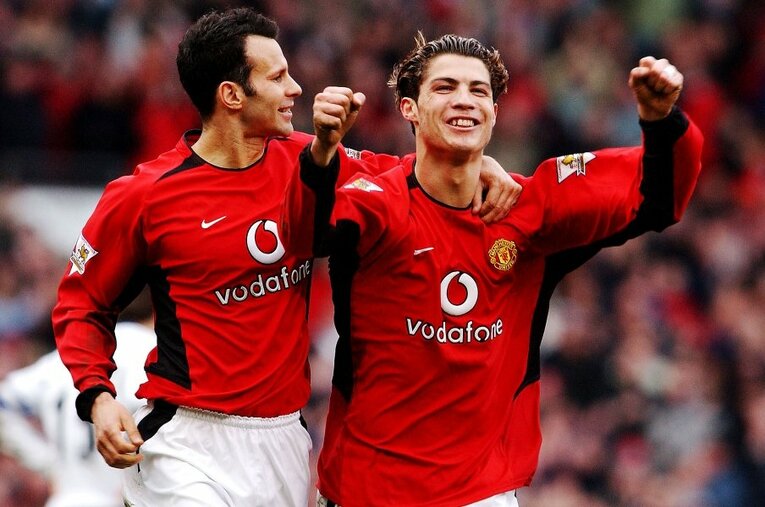 Ç・ロナウドは2003年から6シーズンに渡ってマンチェスター・Uでプレー。リーグ3連覇など数々のタイトル獲得に貢献した ／ photograph by Getty Images