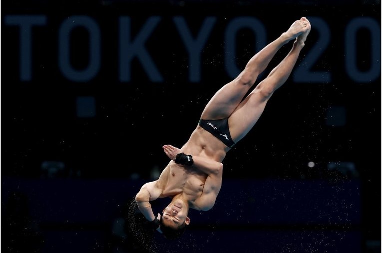 東京五輪、玉井の演技©Getty Images