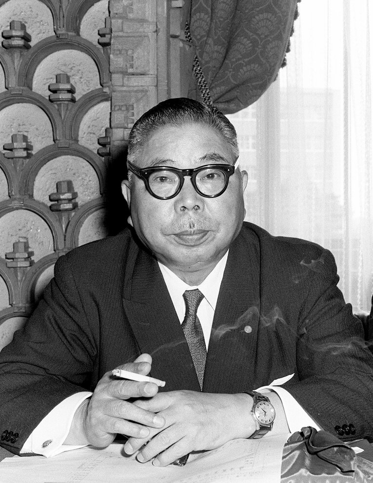 当時、東映のオーナーだった大川博 ©JIJI PRESS