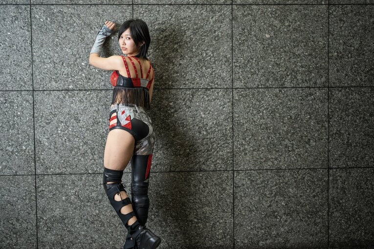 マリーゴールドのプロレスラー・咲村良子　©Shiro Miyake