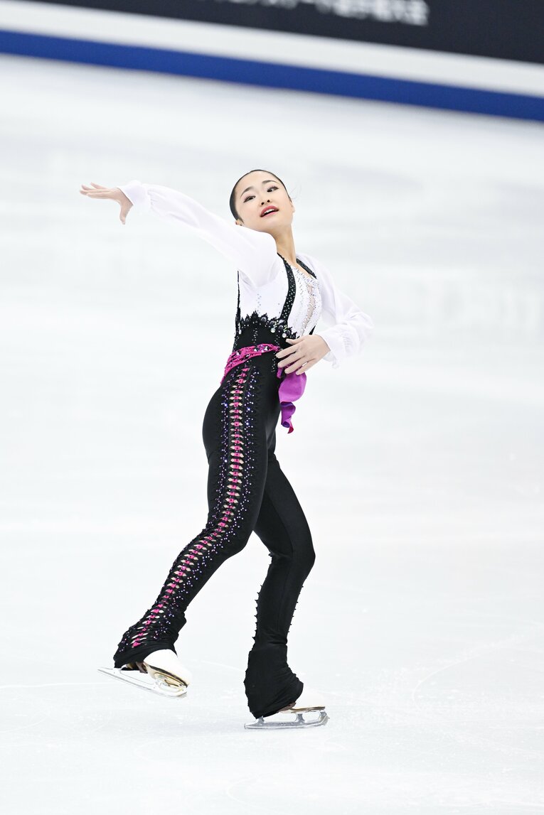 2023年全日本選手権、島田麻央の演技　©︎Asami Enomoto