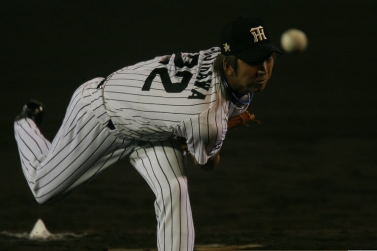 現役時代の藤川　©Koji Asakura