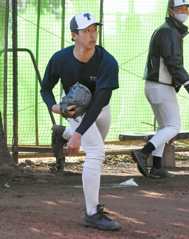 【ドラ1候補・大学生編14】細野晴希・投手・東洋大（東亜学園高）・180cm85kg・左投左打　©JIJI PRESS