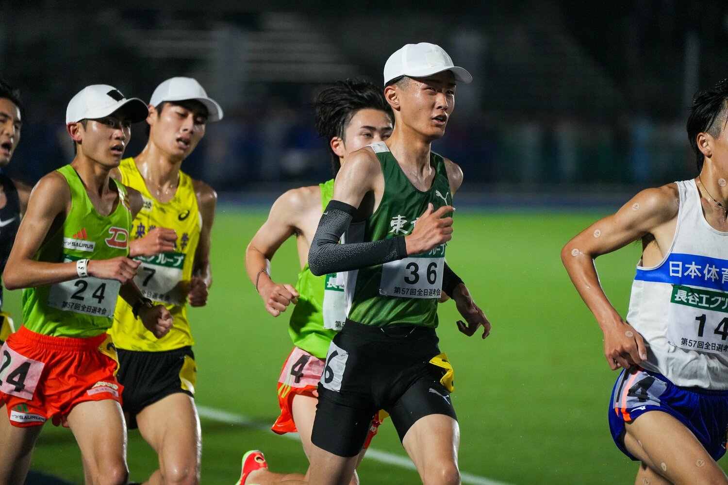 全日本大学駅伝の関東選考会で久しぶりに表舞台に姿を見せた東農大3年の前田　©︎Satoshi Wada
