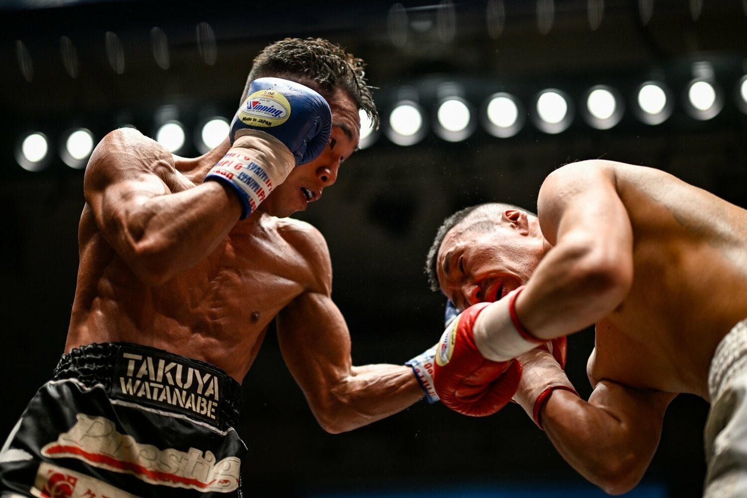 年齢を重ねても肉体を追い込み続ける渡邉卓也。2024年12月6日、室田拡夢に判定勝ち　©Hiroaki Finito Yamaguchi