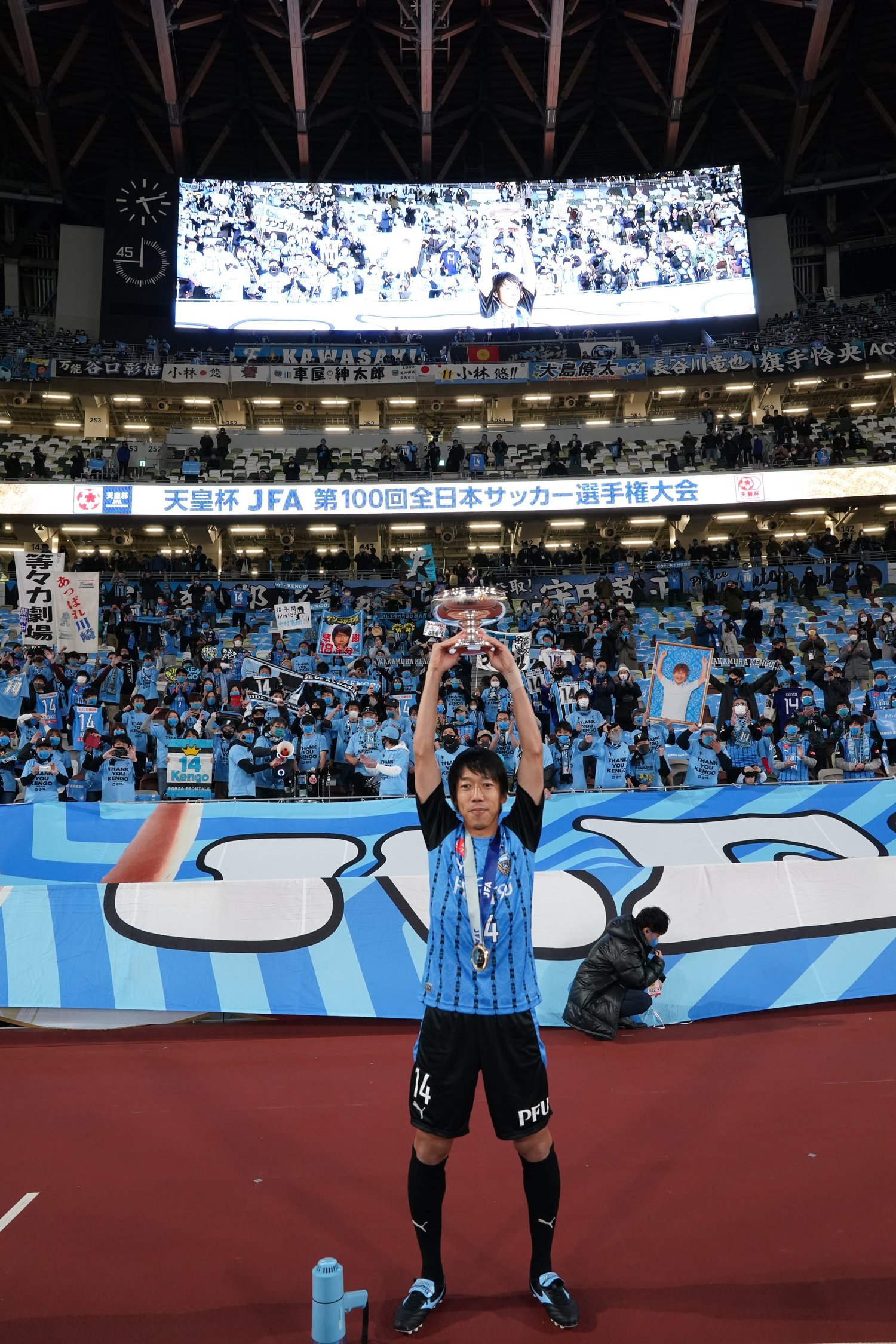 18年間、川崎フロンターレ一筋の現役生活だった中村憲剛　©︎J.LEAGUE