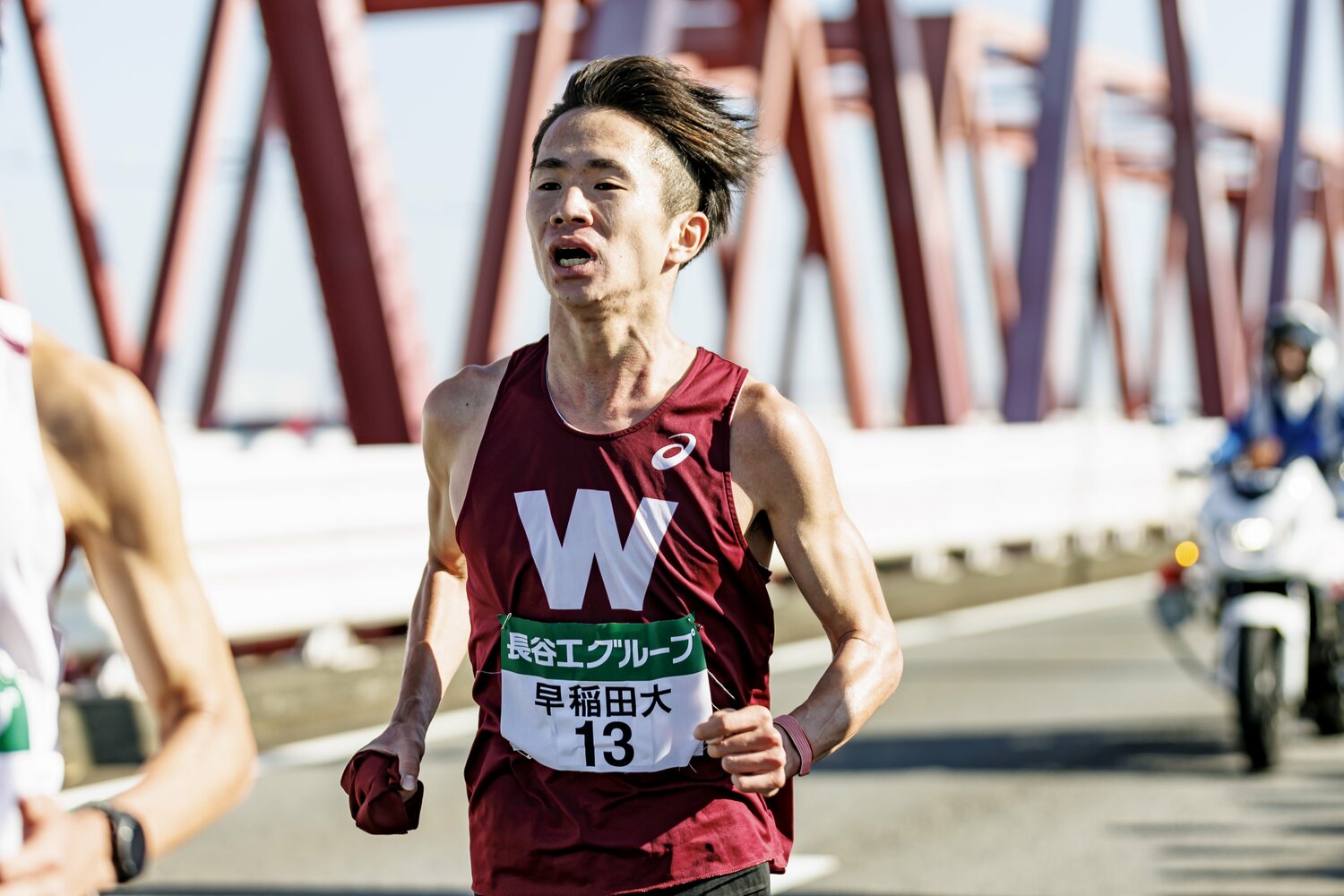 早稲田大・山口智規。全日本では2区5位　©Kiichi Matsumoto