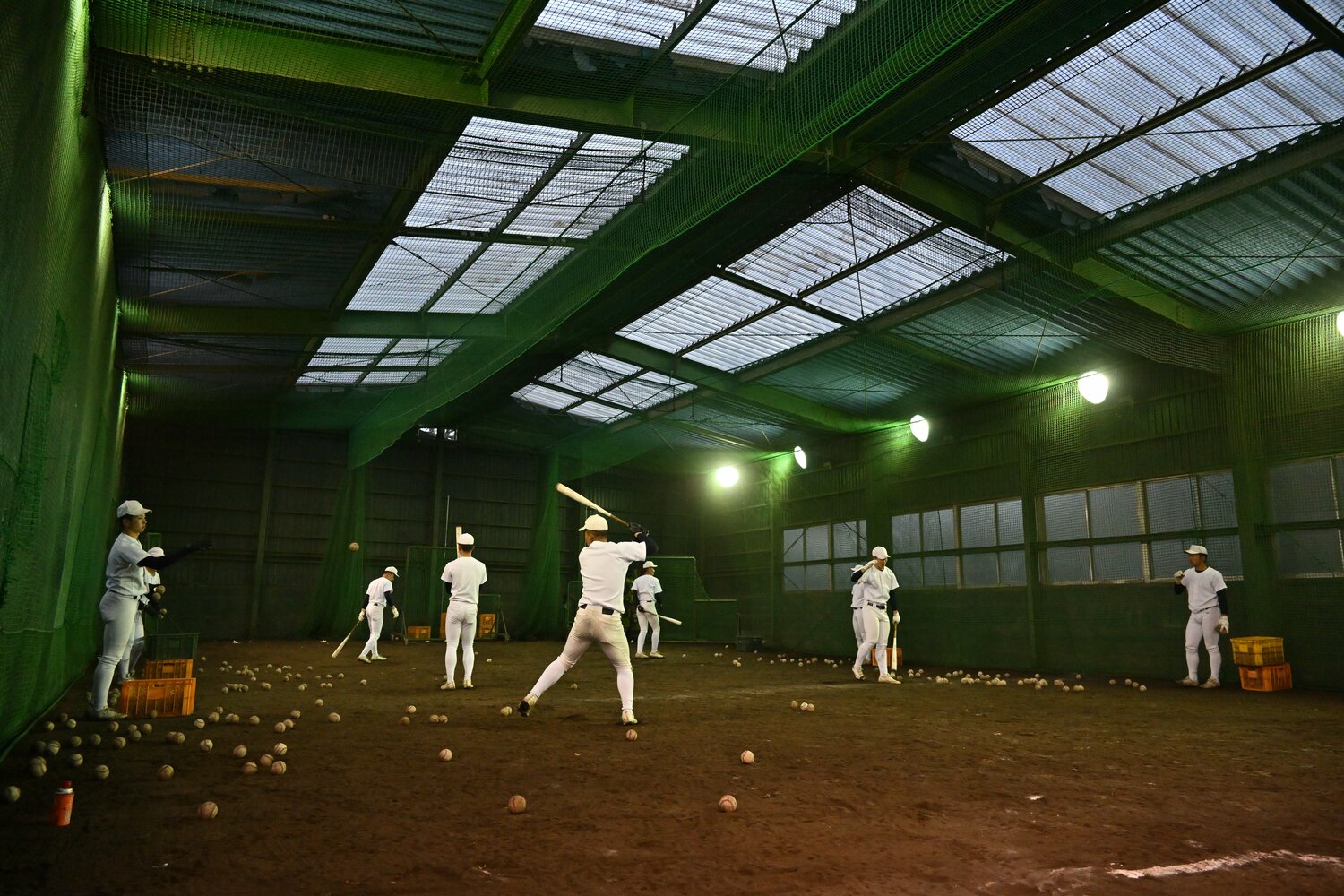 大阪桐蔭の練習風景（2022年12月撮影）　©Hideki Sugiyama