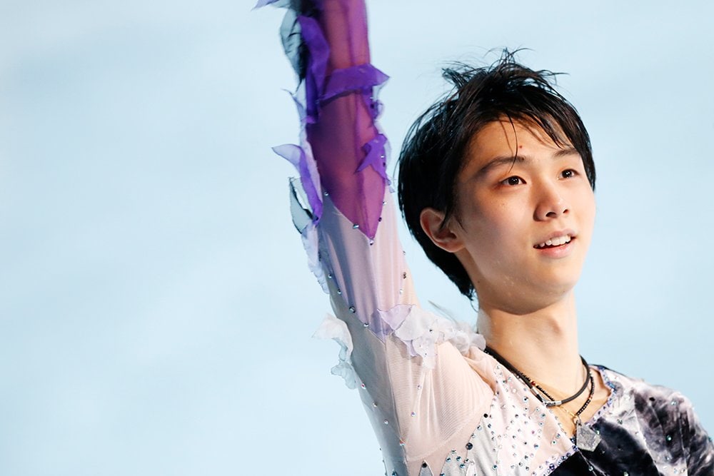 ソチ五輪の羽生　©Sunao Noto/JMPA