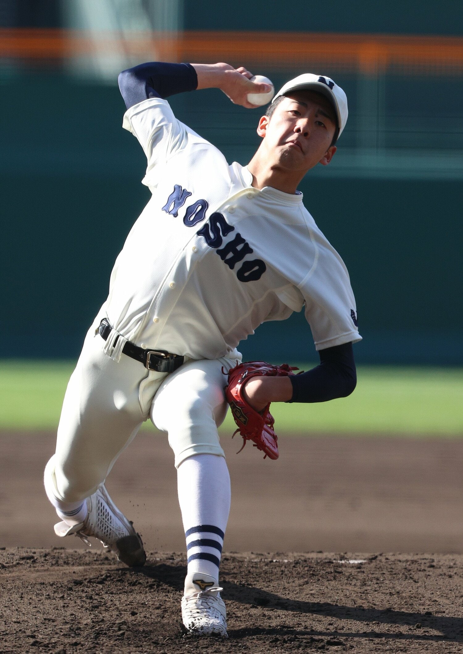 好投を見せた森岡大智 ©JIJI PRESS