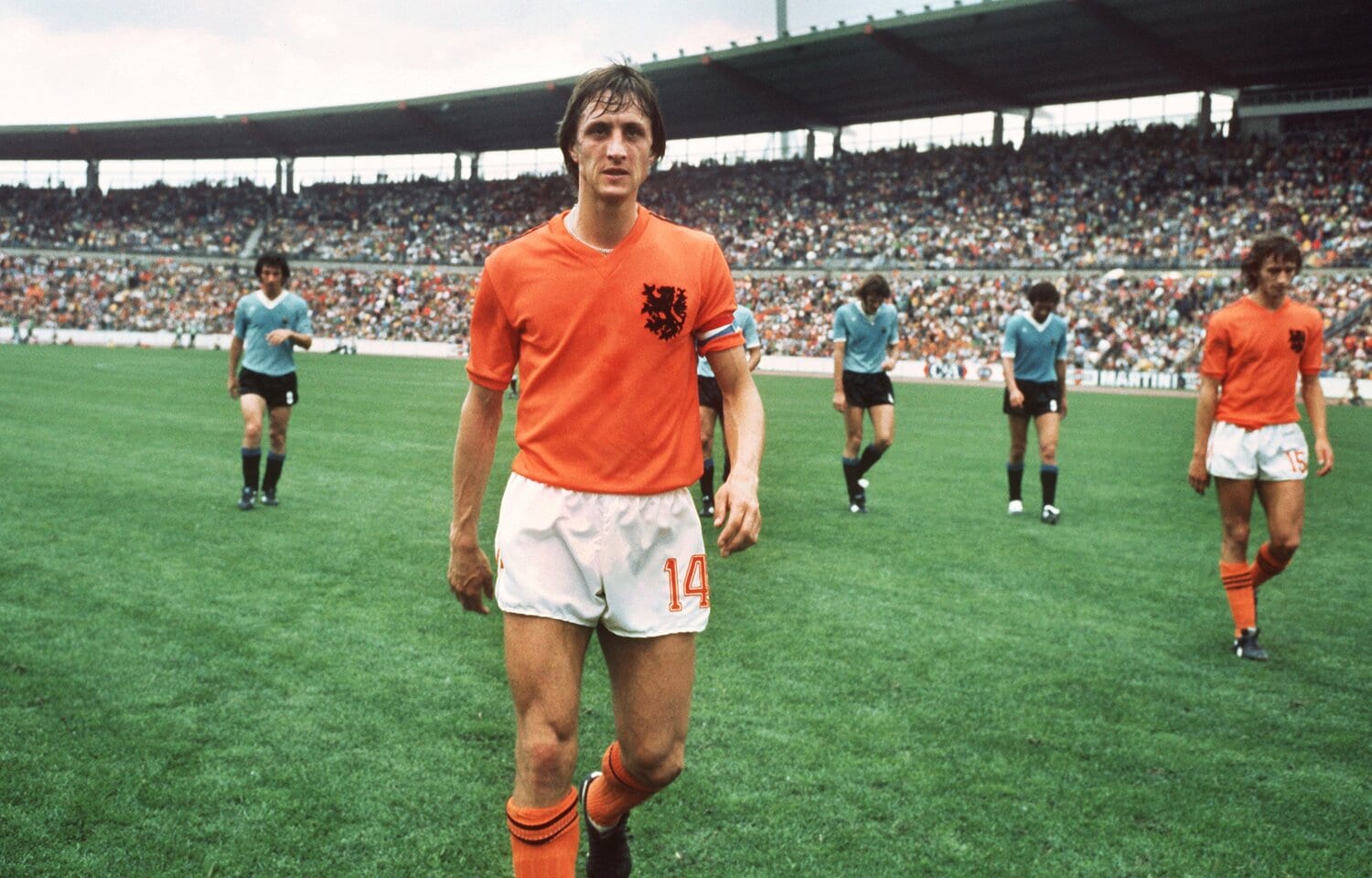 1974年W杯のオランダ代表クライフ　©Getty Images