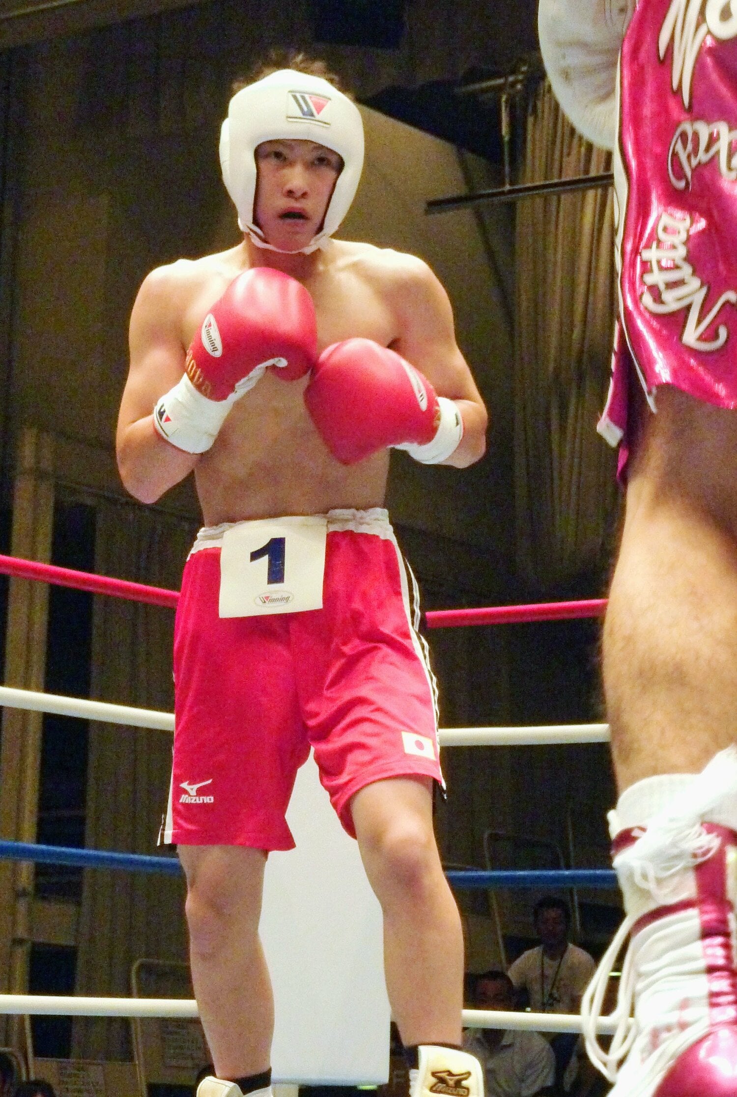 2012年7月、公開プロテスト時の井上尚弥 ©KYODO