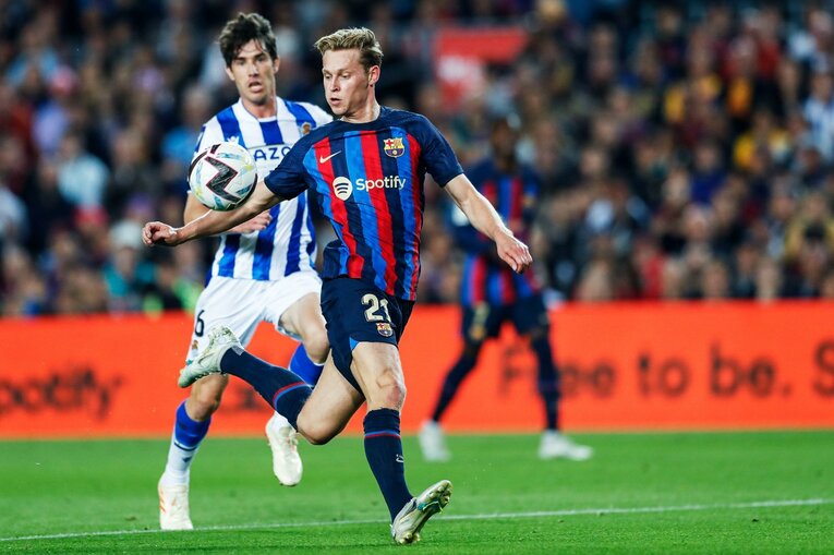 今季9点目！ 久保建英が凄まじい「バルサ撃破ドリブル、ブスケッツ退団・優勝セレモニーが同時に」カメラマンが見た“美しいカンプノウの夜”(18)