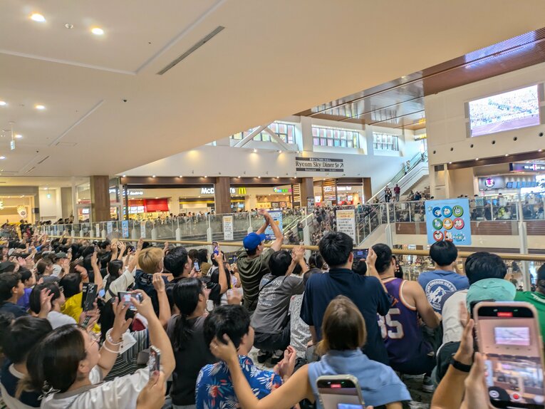 決勝当日のイオンモール沖縄ライカムの様子（写真：仲宗根真里乃さん提供）