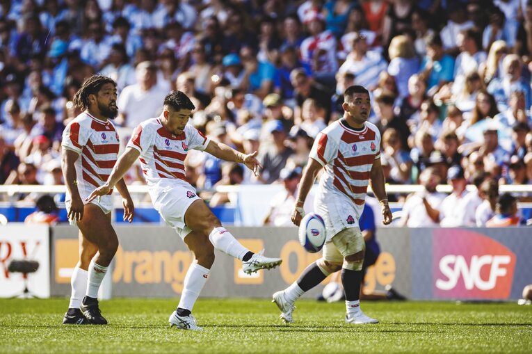 松田力也（2023年ラグビーW杯アルゼンチン戦）　©︎Kiichi Matsumoto
