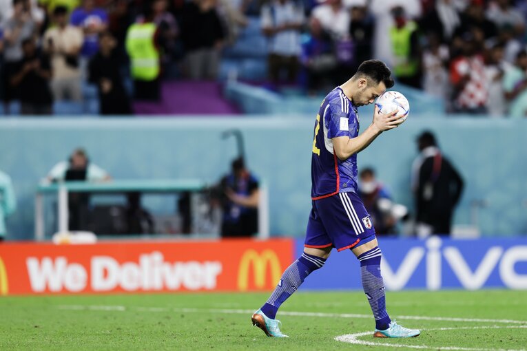 カタールW杯、クロアチア戦PKで日本の4番目のキッカーとなった吉田麻也　©Tsutomu Takasu