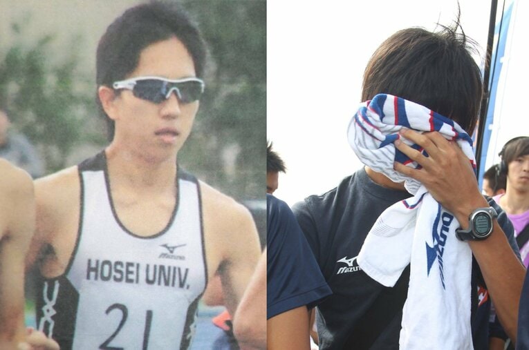 4年間「あと一歩」で箱根路を逃し続けた選手はどう自身の夢に区切りをつけたのか…第2の人生を歩む元ランナーに話を聞いた ／ photograph by (L)本人提供、(R)AFLO