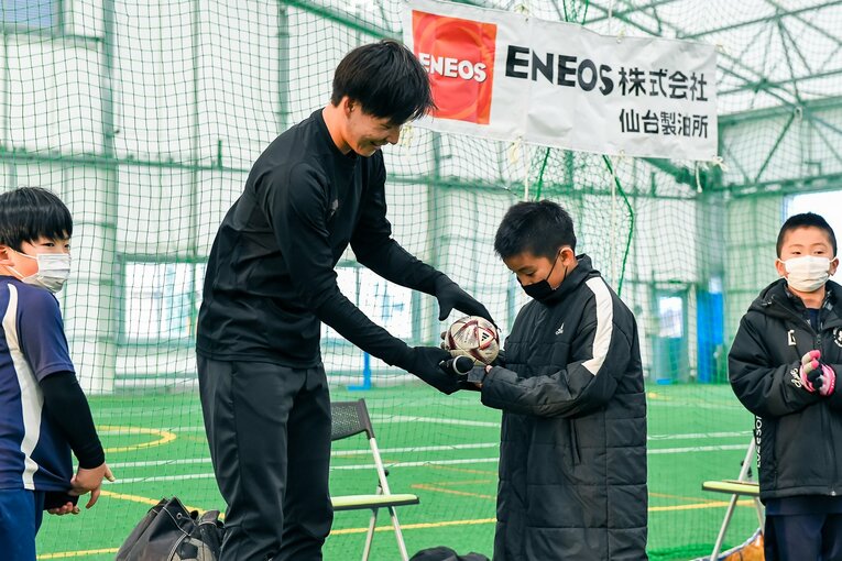 2022年東北人魂のサッカー教室　©︎Miki Sano