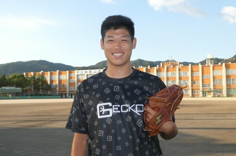 ドラフトを前に、改めて高校3年間を振り返った小園健太。互いに切磋琢磨してきた智弁和歌山の優勝は大きな自信にもつながった ／ photograph by Noriko Yonemushi