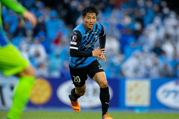パワーとスピードに自信を持つ山田新　©KAWASAKI FRONTALE
