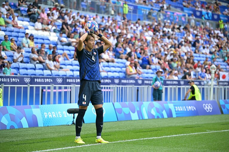 関根大輝が飛躍的に成長したと振り返るパリ五輪・スペイン戦　©Takuya Kaneko/JMPA