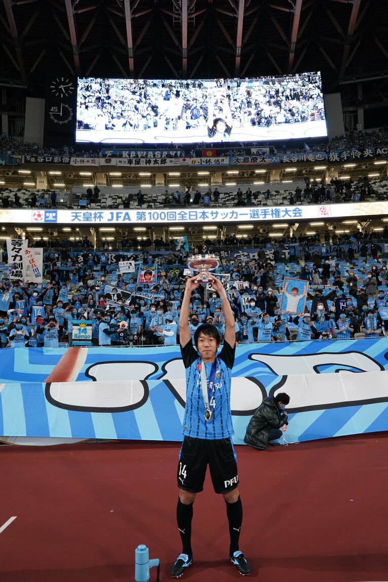 18年間、川崎フロンターレ一筋の現役生活だった中村憲剛　©︎J.LEAGUE