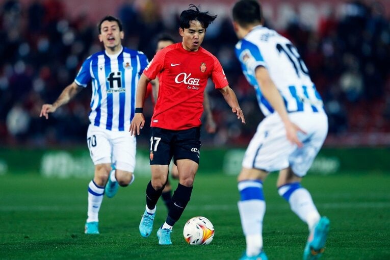 マジョルカ時代の21-22シーズン、ソシエダ戦での久保