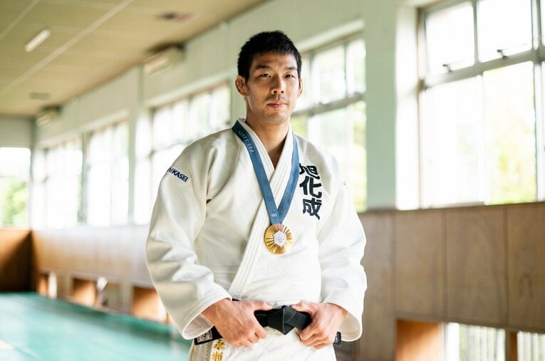 パリ五輪柔道81キロ級で五輪連覇を達成した永瀬貴規（31歳）。実は東京五輪後には深刻なスランプに陥っていたのだという ／ photograph by Nanae Suzuki