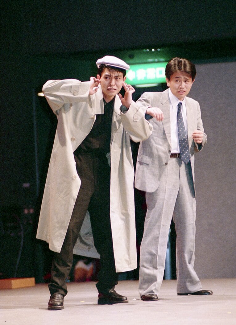1988年5月撮影のダウンタウン。当時浜田雅功が25歳、松本人志が24歳　©Sankei Shimbun