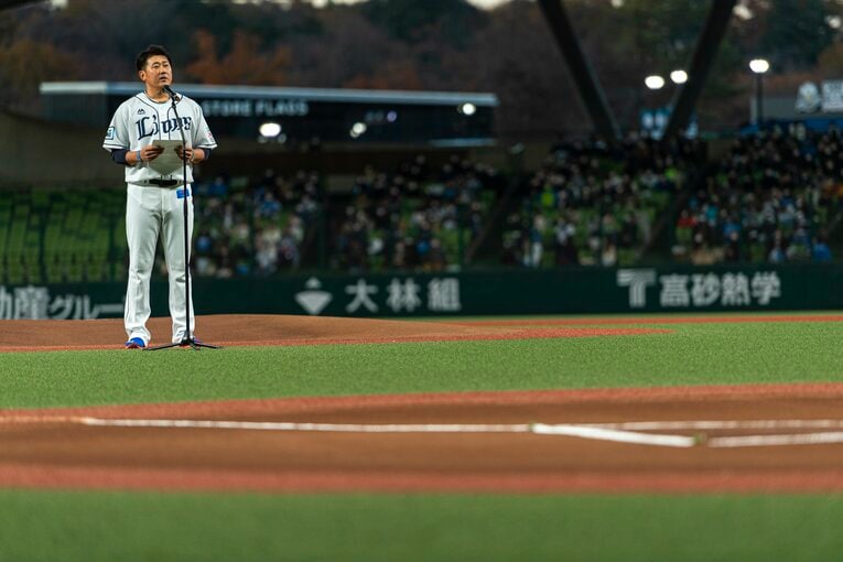 2021年12月の引退セレモニー　©Takuya Sugiyama