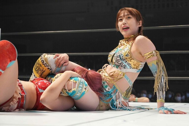 上谷沙弥は梅咲遥を相手に余裕の試合運びを見せた