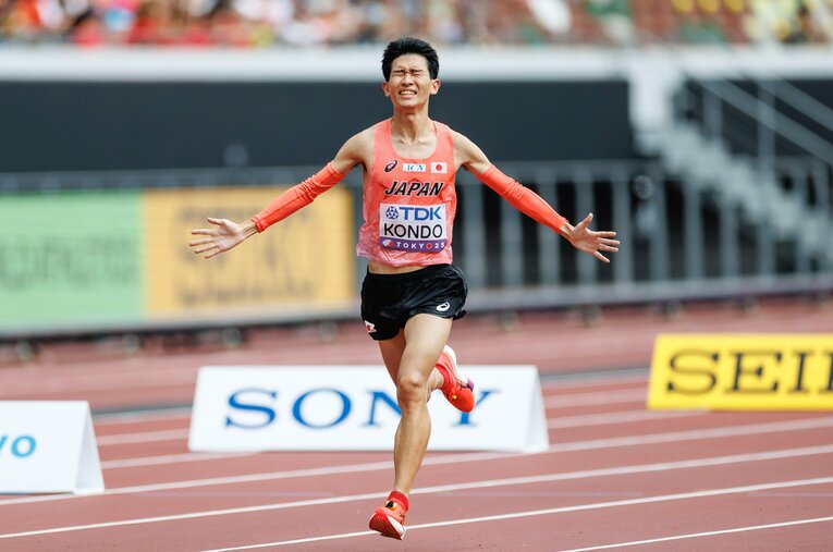 近藤亮太は2度目のマラソンに着実なレース運びで11位の健闘を見せたが、収穫とともに多くの課題も見えた　©Kiichi Matsumoto