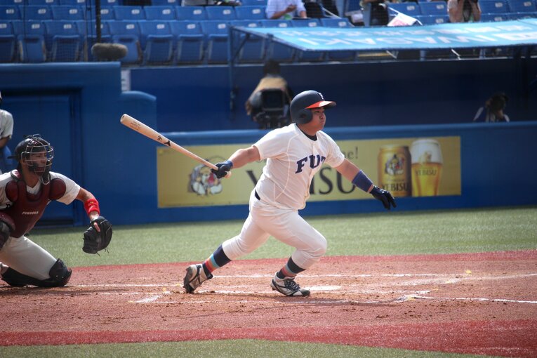 満塁ホームランなど大会を通してパワフルな打撃が目立った4年・長峯樹生外野手　©︎Mamu Takagi