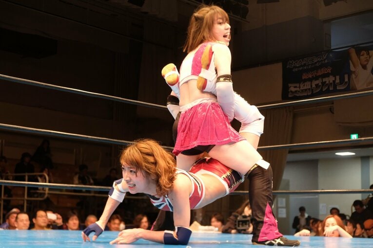 2019年デビュー戦を闘う向後桃　©Norihiro Hashimoto