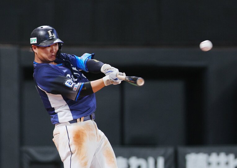 西武の三塁手として目覚ましい成長を遂げている佐藤龍世　©JIJI PRESS
