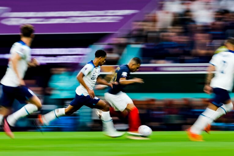 カタールW杯のベリンガム　©Kiichi Matsumoto/JMPA