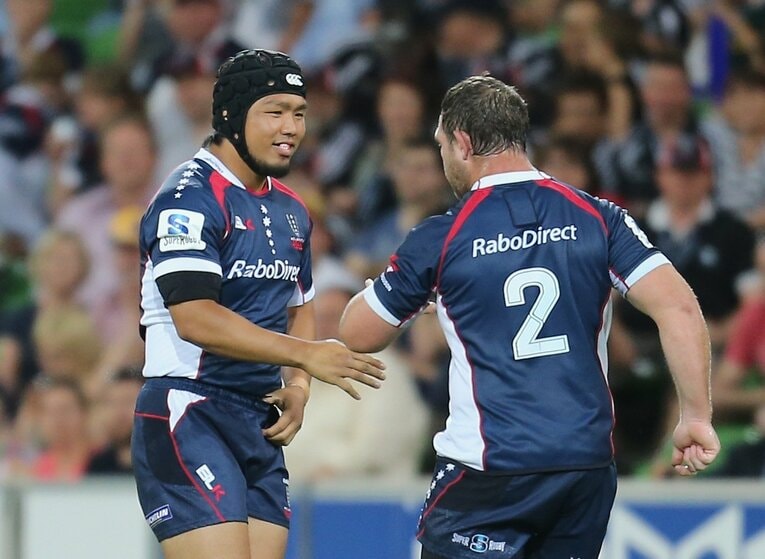 スーパーラグビー初挑戦、レベルズ時代（2013年）©︎Getty Images