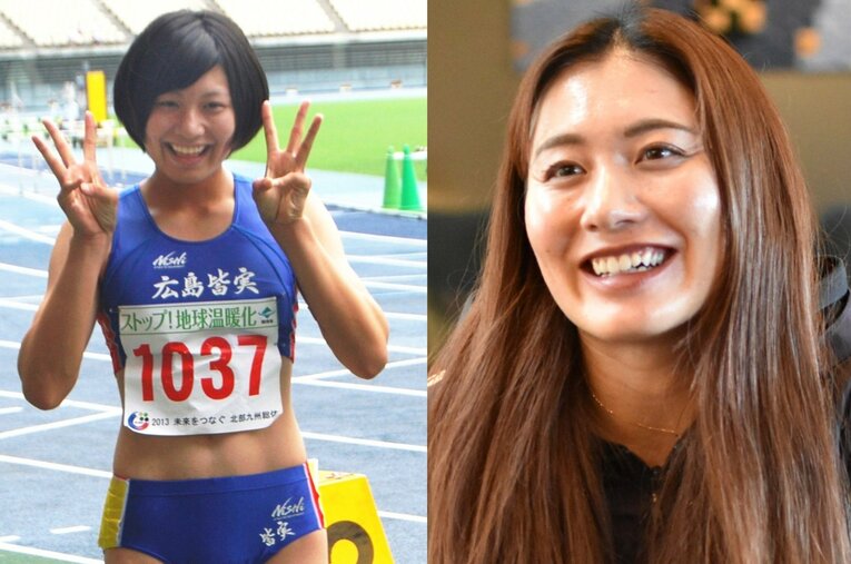 高校時代から将来を嘱望されたハードラーだった日本記録保持者の福部真子（29歳）。そんな彼女が陥ったスランプと、そこから脱出できた理由は？ ／ photograph by (L)JIJI PRESS、(R)Hideaki Kato