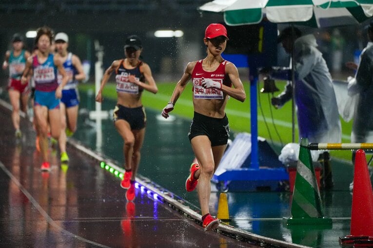 最後まで横綱相撲を見せた廣中。今後は世界ランキングでの東京世陸出場を目指す　©Satoshi Wada