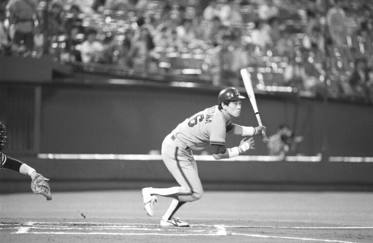 現役時代の栗山英樹（1988年）©JIJI PRESS