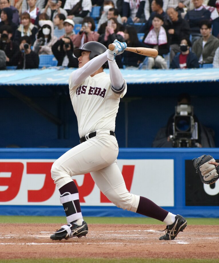 早実→早大と兄と同じルートを歩んだ福太郎　©︎JIJI PRESS