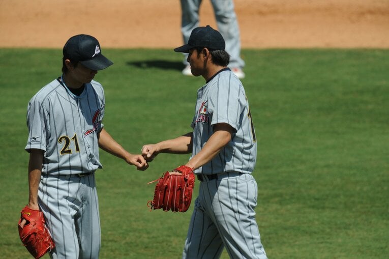 和田毅、川上憲伸（2008年北京五輪）　©︎JMPA