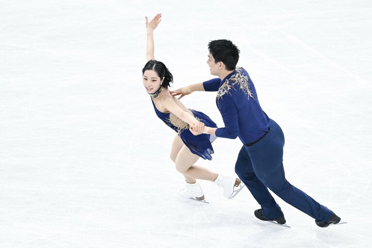 【りくりゅうレア写真】2023年世界選手権（写真は右に続きます）　©Asami Enomoto