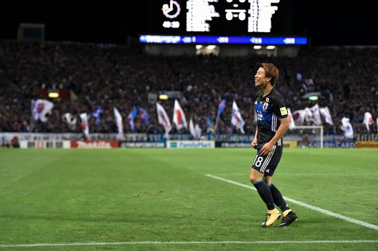 2017年の日本vsオーストラリア　©Sports Graphic Number