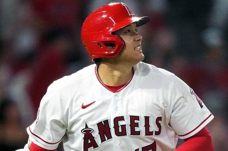 33号本塁打を放った大谷翔平。連敗に苦しむエンゼルスを救った ／ photograph by Sipa USA/JIJI PRESS