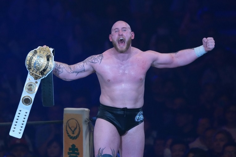 IWGP GLOBAL王者のゲイブ・キッド　©Essei Hara